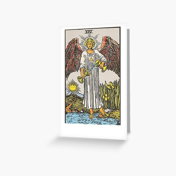 Vista previa del artículo con la obra «Templanza - Rider Waite Smith tarot», diseñado y vendido por natekelly.