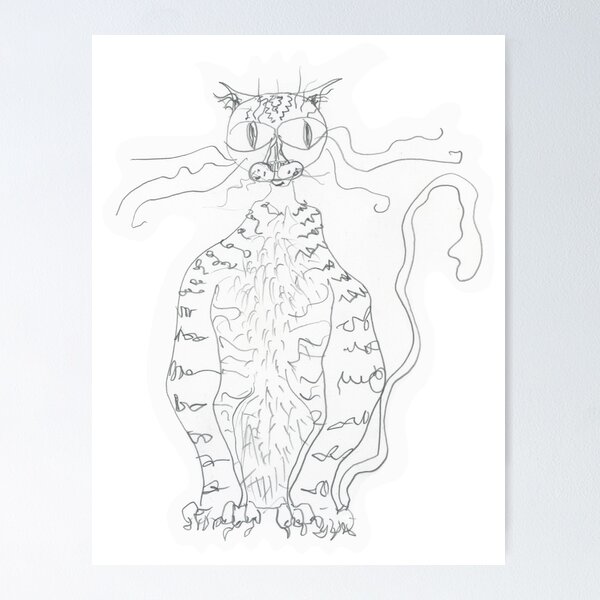 Item preview, Gato Frazzle (recorte) designed and sold by FJBourne.
