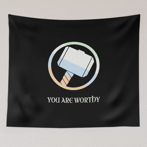Item preview, Unlabeled Pride flag Mjölnir - You are worthy designed and sold by Bethany Casey.