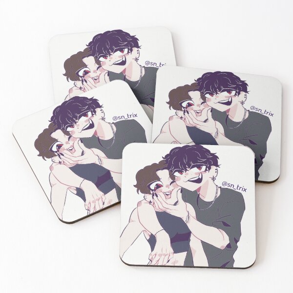 Item preview, Yoongi squishing some cheekies (Vampire Yoonmin) designed and sold by Beatrixyarritu.