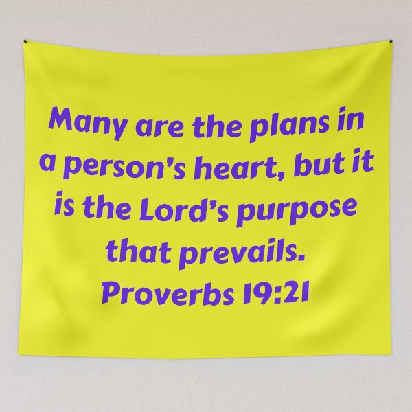 Item preview, Bible Verse Proverbs 19:21 designed and sold by Prayingwarrior.