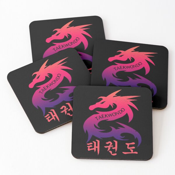 Item preview, Martial Arts Dragon with Korean Symbols Colorful designed and sold by FunWearVM.