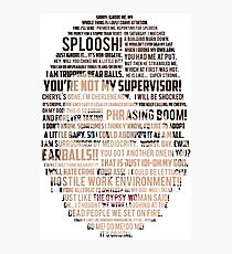 Cheryl/Carol Quotes (Archer) Photographic Print