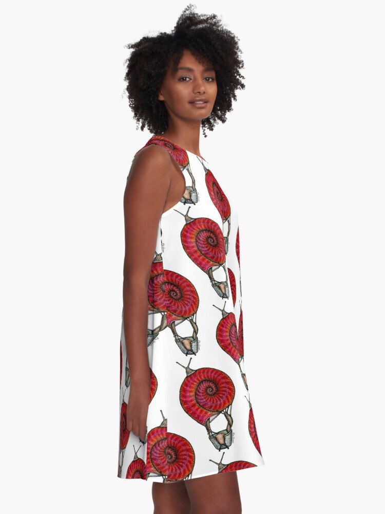 Alternate view of Flying snails A-Line Dress