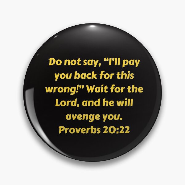 Item preview, Bible Verse Proverbs 20:22 designed and sold by Prayingwarrior.