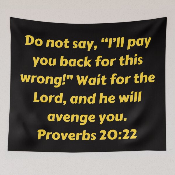 Item preview, Bible Verse Proverbs 20:22 designed and sold by Prayingwarrior.