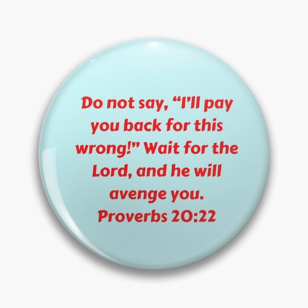 Item preview, Bible Verse Proverbs 20:22 designed and sold by Prayingwarrior.