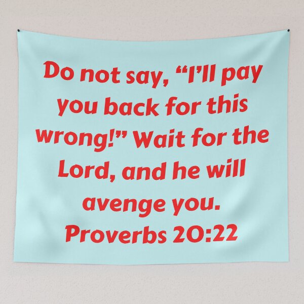 Item preview, Bible Verse Proverbs 20:22 designed and sold by Prayingwarrior.