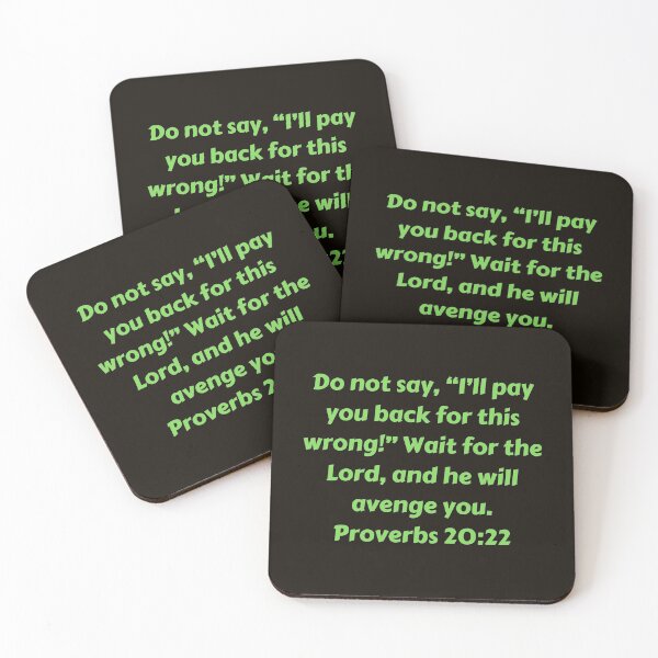 Item preview, Bible Verse Proverbs 20:22 designed and sold by Prayingwarrior.