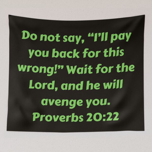 Item preview, Bible Verse Proverbs 20:22 designed and sold by Prayingwarrior.