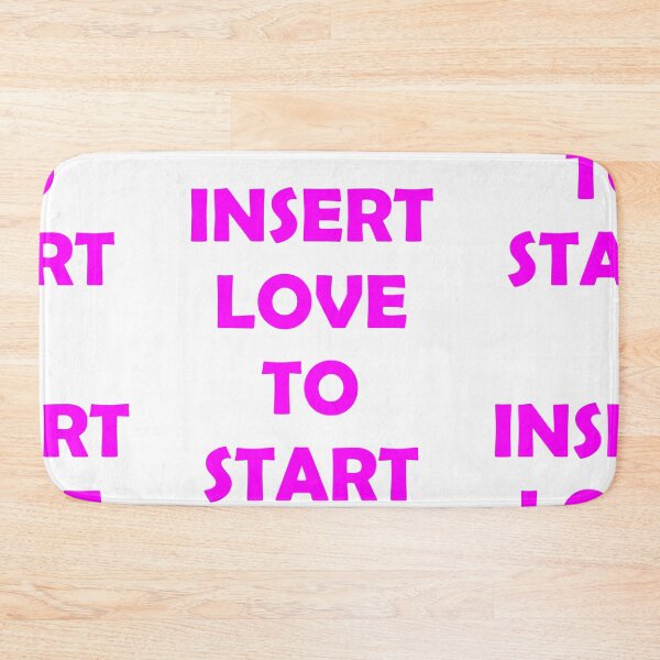 Item preview, Insert Love To Start Pink Transparent designed and sold by LeonardoDigenio.