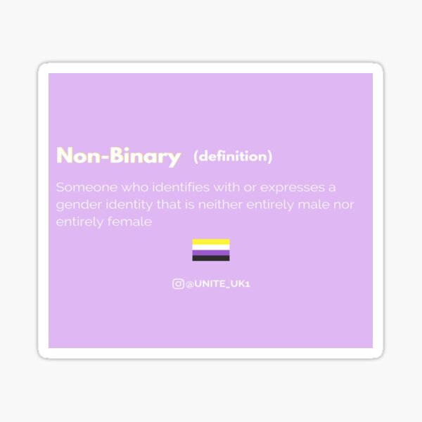 Produits Sur Le Theme Non Binary Definition Redbubble