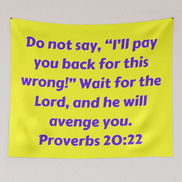 Item preview, Bible Verse Proverbs 20:22 designed and sold by Prayingwarrior.