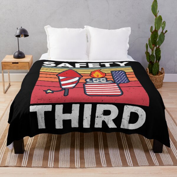 Item preview, Safety Third Funny 4th Of July Patriotic Fireworks Warning designed and sold by designbychow.