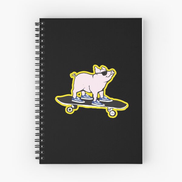 Item preview, Pork Roll Pig Riding Skateboard Cartoon Graphic Skater Gift Pullover Hoodie designed and sold by ccombercor.