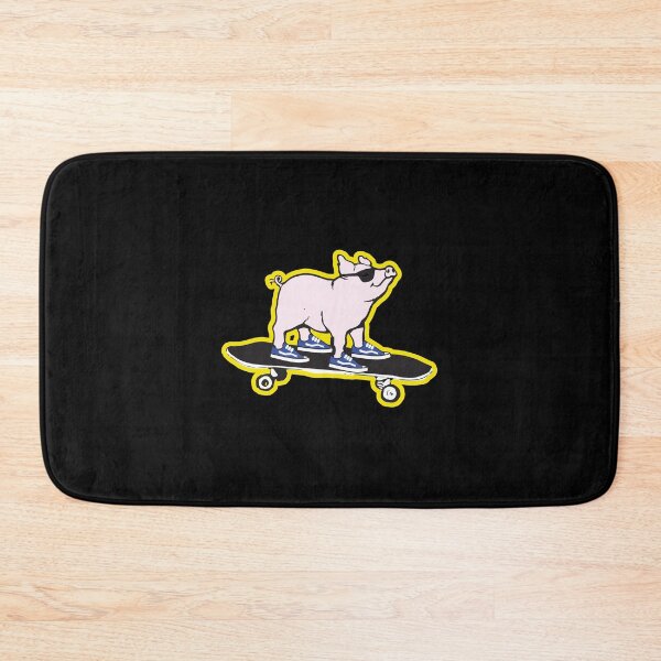 Item preview, Pork Roll Pig Riding Skateboard Cartoon Graphic Skater Gift Pullover Hoodie designed and sold by ccombercor.