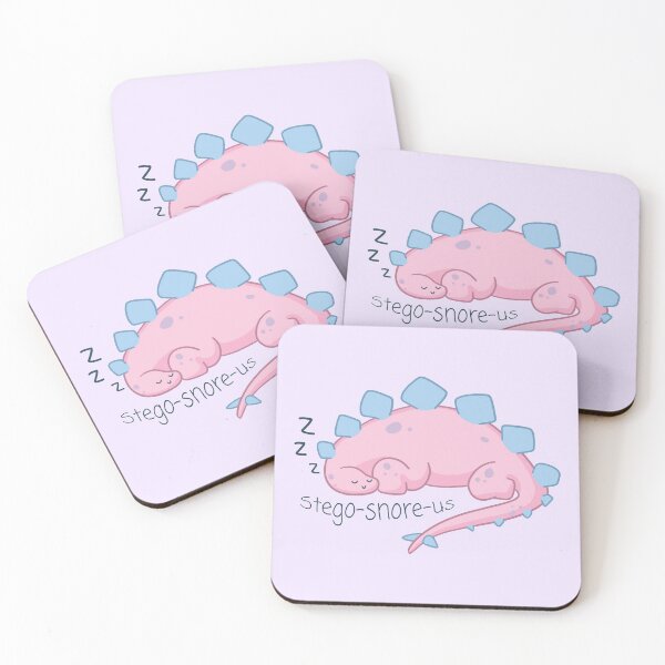 Item preview, Stego-Snore-us - Dinosaur Graphic and Text pun- Pink/Blue Colour  designed and sold by HJacka.