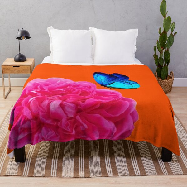 Item preview, Pink Peony roses with orange background are the most beautiful flower in the world designed and sold by SueKnox.