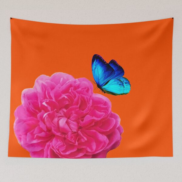 Item preview, Pink Peony roses with orange background are the most beautiful flower in the world designed and sold by SueKnox.