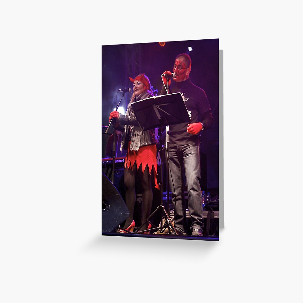 Live Music - Haloween 2012, Derry Greeting Card