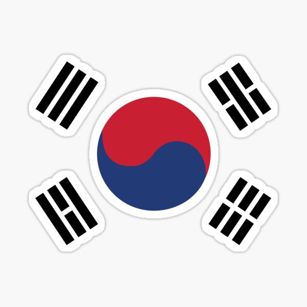 South Korea Sticker