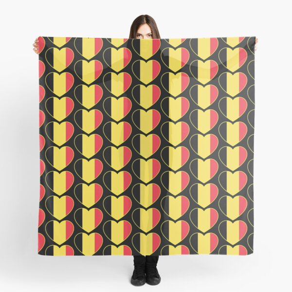 I LOVE Belgium Belgian flag, heart shape Scarf