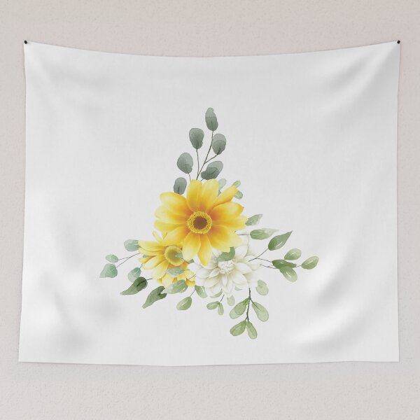 Item preview, Yellow and white Flowers designed and sold by sasa-creations.