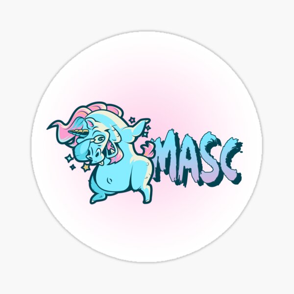 Masc Unicorn Sticker