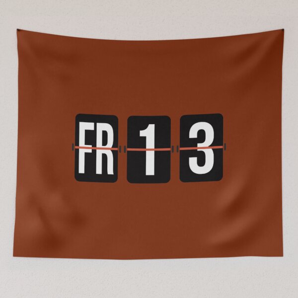 Item preview, friday 13, black flip score board flat vector illustration designed and sold by Arindamritu.