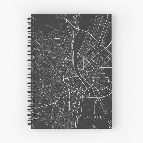 Item preview, Budapest Map, Hungary - Gray designed and sold by MainStreetMaps.