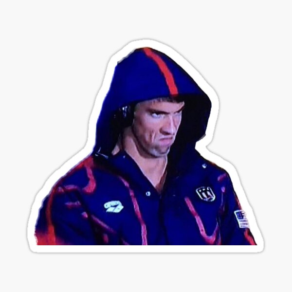 Phelps Face Sticker