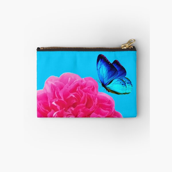 Item preview, Pink Peony roses with sky blue background are the most beautiful flower in the world designed and sold by SueKnox.