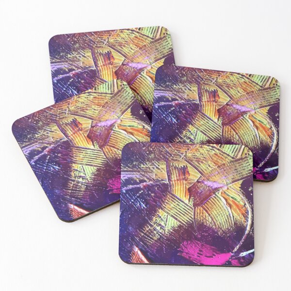 Item preview, Purple abstract wide paint strokes designed and sold by Barhavin.