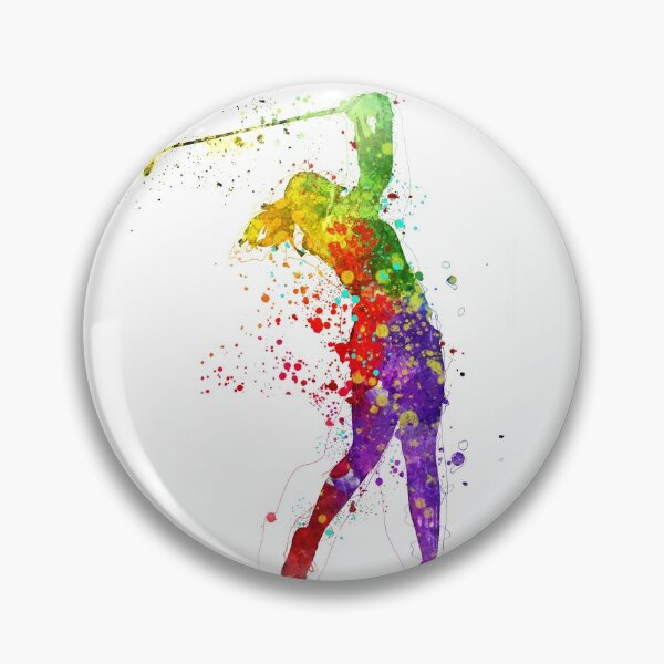 Item preview, Female Golfer Watercolor Print Golf Player Female Woman Mom Girls Golf Playing Wall Art Decoration Painting designed and sold by Rockwpapart.