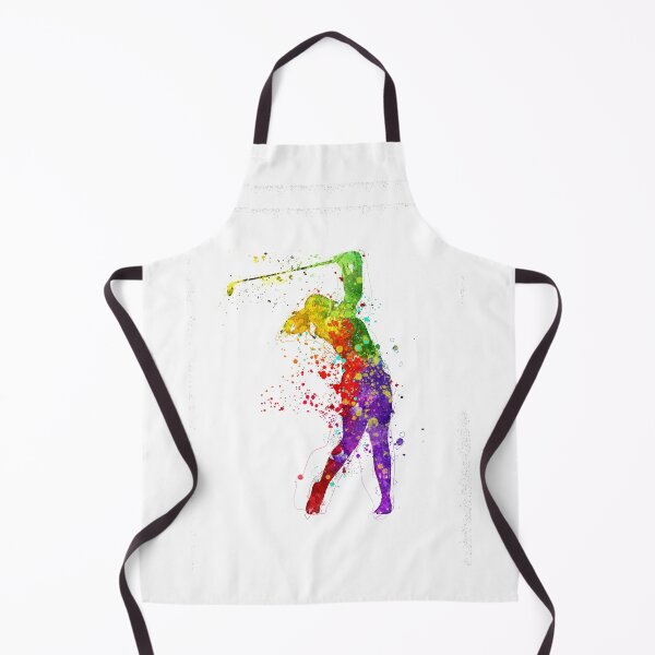 Item preview, Female Golfer Watercolor Print Golf Player Female Woman Mom Girls Golf Playing Wall Art Decoration Painting designed and sold by Rockwpapart.