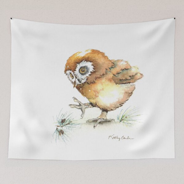 Item preview, Owl Watercolor Art  designed and sold by poposart.