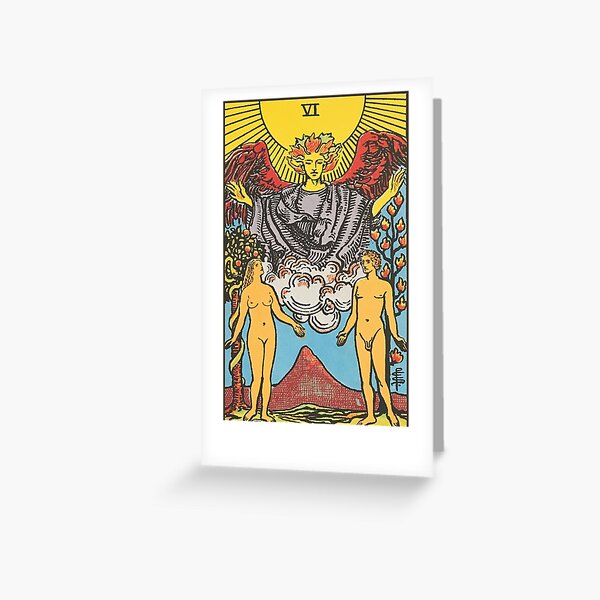 The Lovers - Rider Waite Smith tarot Greeting Card