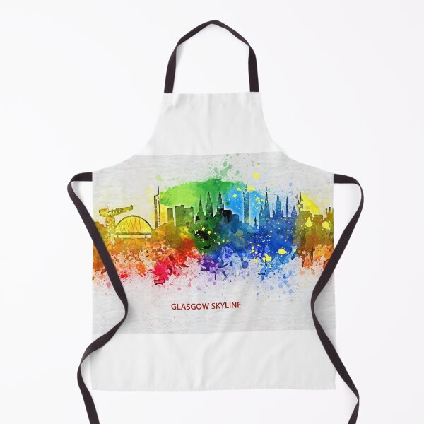 Item preview, Glasgow Skyline Canvas Glasgow Scotland Cityscape colors wall art home decor print designed and sold by Rockwpapart.