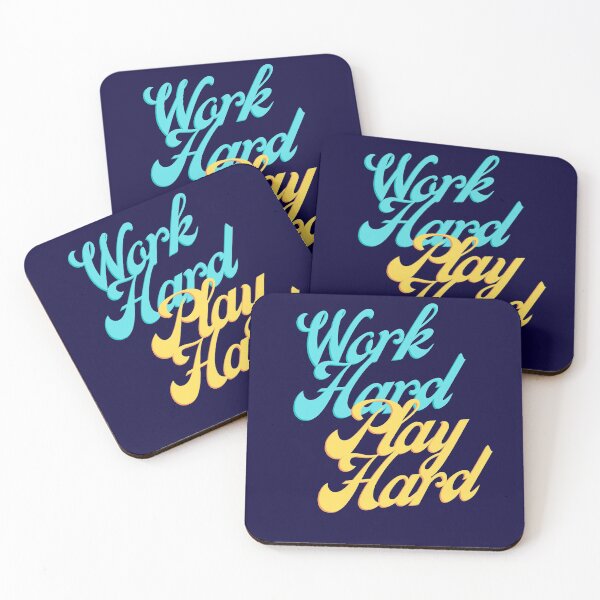 Item preview, Work Hard, Play Hard designed and sold by GeoTeasters.