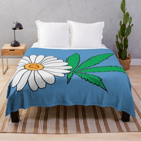 Item preview, Daisy with Hemp Leaf / Pot leaf designed and sold by FlowaPowaCo.