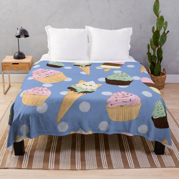 Item preview, Ice cream and Cupcakes in Cerulean Blue designed and sold by nintendolover13.