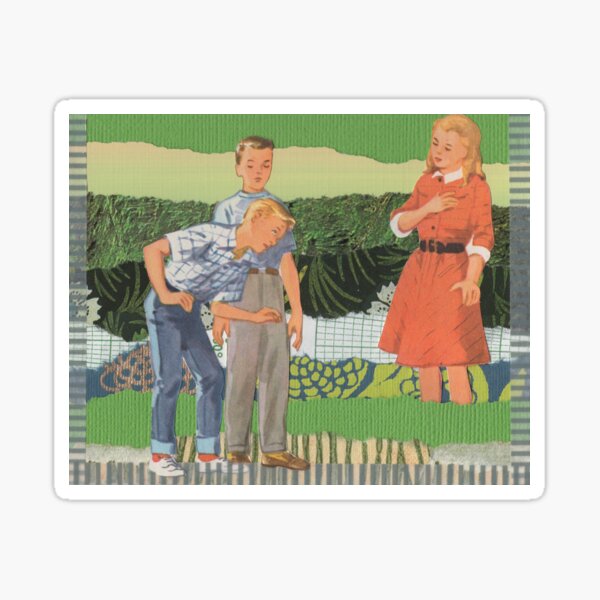 gamins vintage Sticker