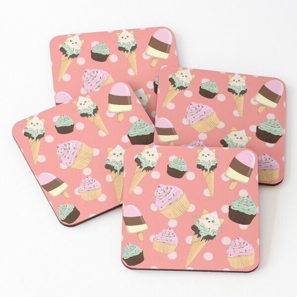Item preview, Ice cream and Cupcakes in Coral designed and sold by nintendolover13.