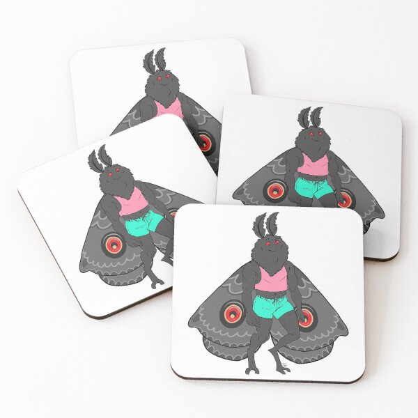 Item preview, Happy Gym Bunny Mothman designed and sold by stephpotterart.