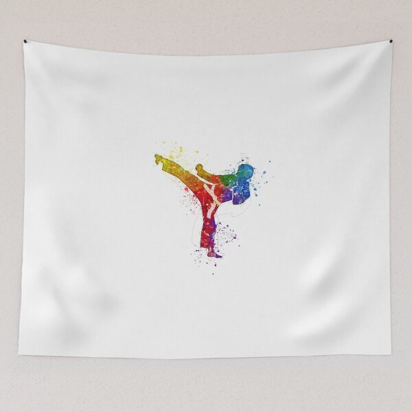 Item preview, Poster Art Karate Man Wall Art Decoration Painting Colours Gift designed and sold by Rockwpapart.