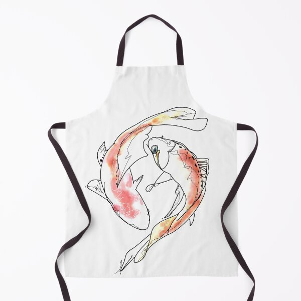 Item preview, Koi Fish. Watercolor Japanese Art. Yin Yang Koi Fish. designed and sold by OneLineArt.