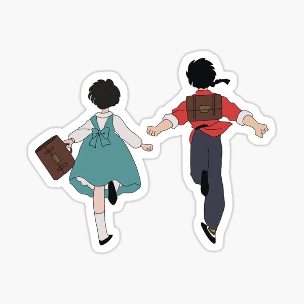 Ranma y Akane (panel final) Pegatina