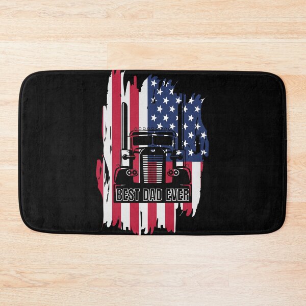 Item preview, USA Best Dad Ever American Flag Trucker designed and sold by CarantinedChaos.