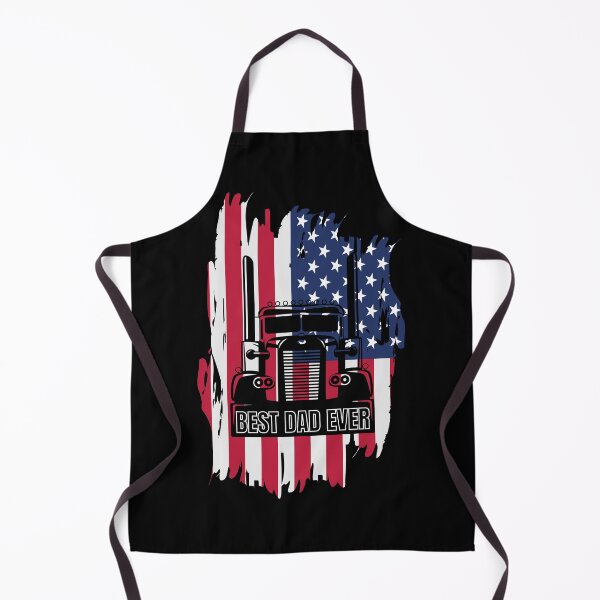 Item preview, USA Best Dad Ever American Flag Trucker designed and sold by CarantinedChaos.