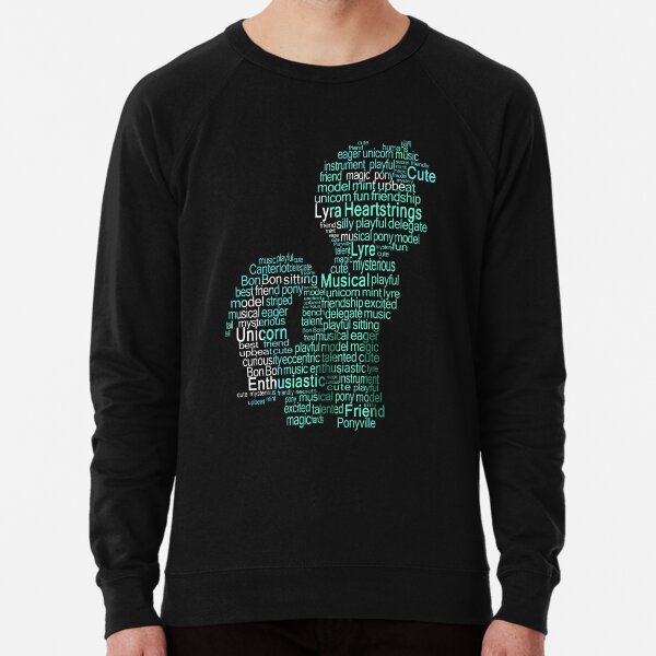 My Little Pony - Lyra Heartstrings Typography Lightweight Sweatshirt